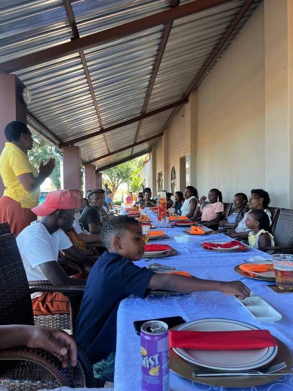 Long table set for a function